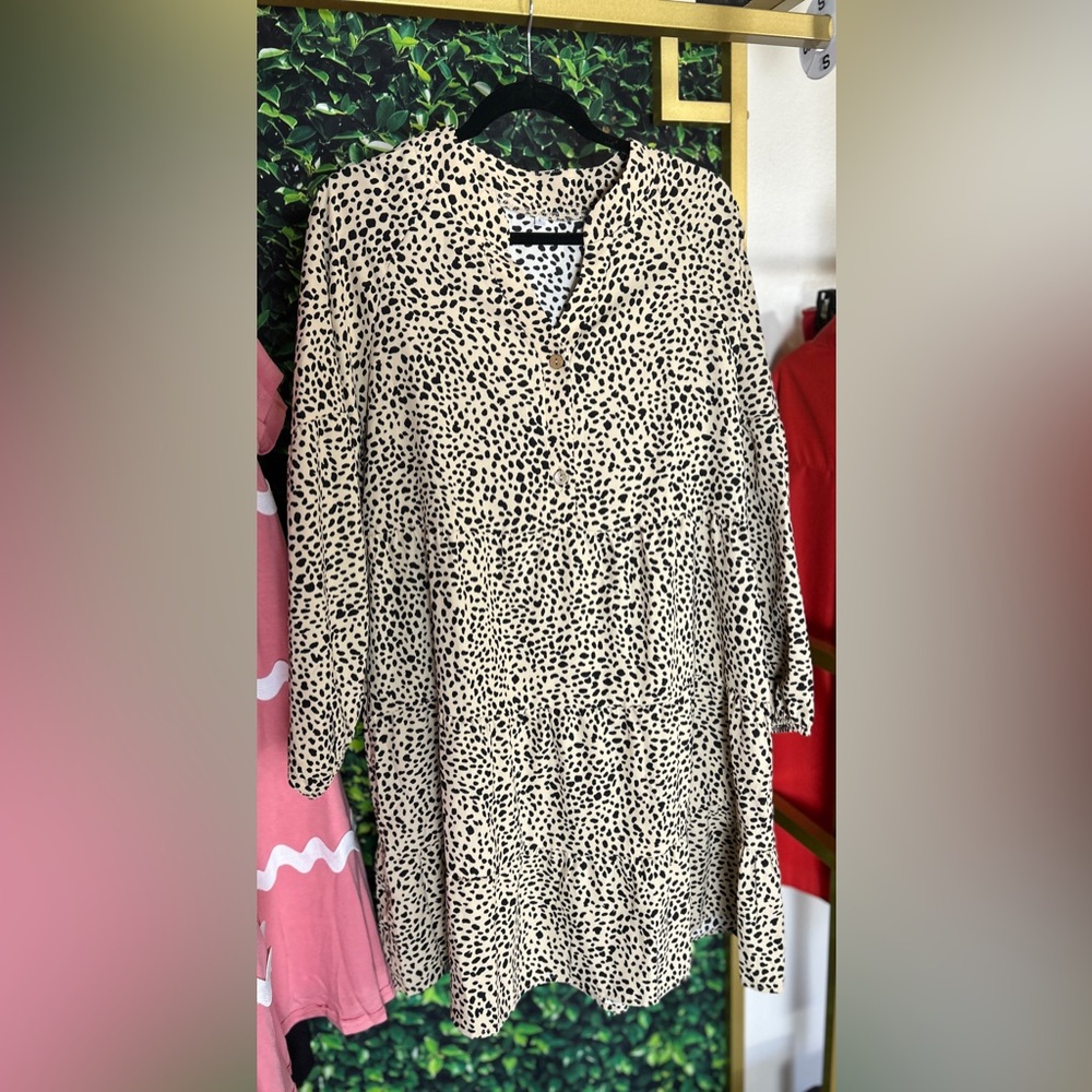 Animal print dress